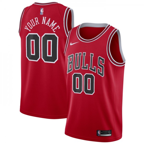 Chicago Bulls Trikot Benutzerdefinierte Nike 2022-23 Icon Edition Rot Swingman - Herren